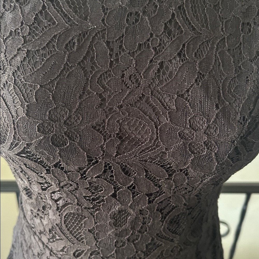 Vintage Y2K 2000s black lace cocktail sleeveless mini dress goth, whimsygoth 🦇 - Picture 4 of 7